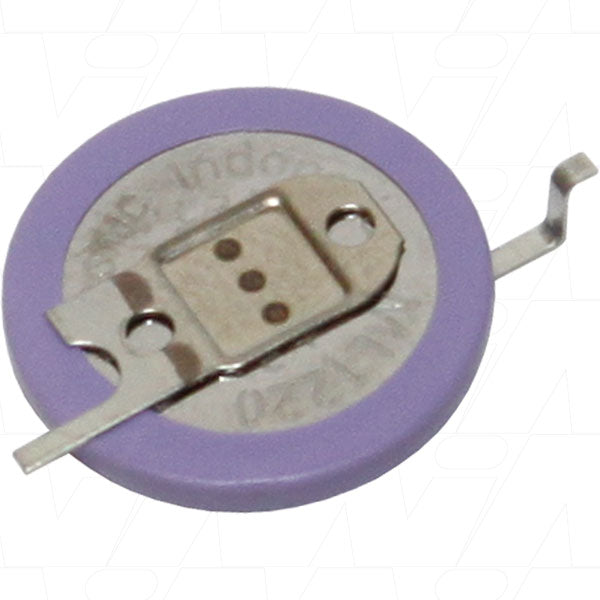 Panasonic ML1220/F1AN 3V Lithium Coin Cell Battery for Memory Backup - 17mAh, 12.5mm x 2mm, Industrial & Medical