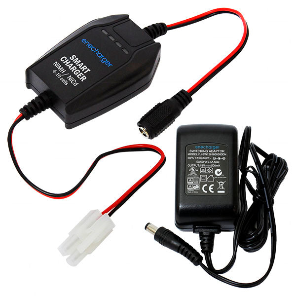 Enecharger NC500U Pro NiCd/NiMH Smart Battery Charger - 0.5A Charging, Compact 42x20mm, 90g Lightweight Design