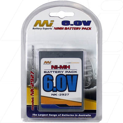 MI Battery Experts NK-2927-BP1 6V 700mAh NiMH RC Hobby Battery - High-Performance Power for Cars, Aircraft & Boats