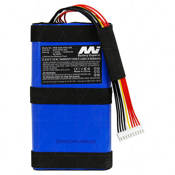 Professional-Grade 13.5Ah Lithium-Ion Battery Pack for Premium Bluetooth Speakers - 7.4V, 99.9Wh, 400g