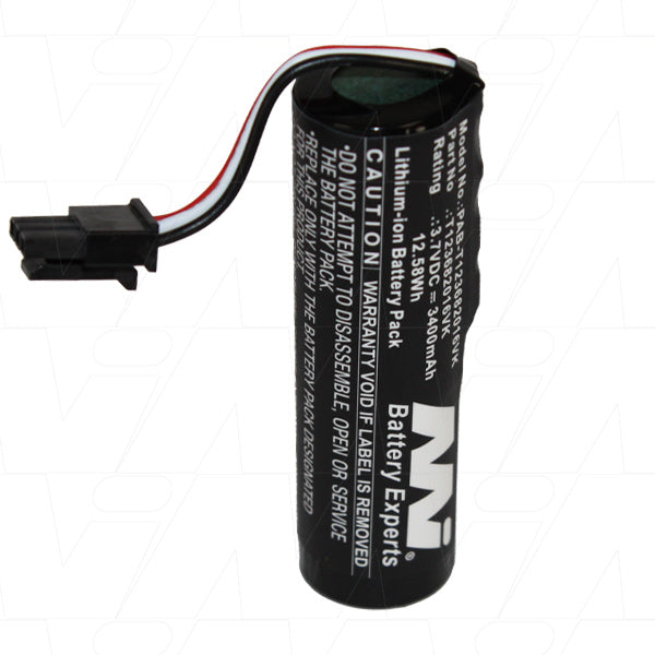 Powerful 3.4Ah Lithium-Ion Battery Pack for Portable Audio - MI Battery Experts PAB-T123682016VK-BP1 (3.7V, 50g)