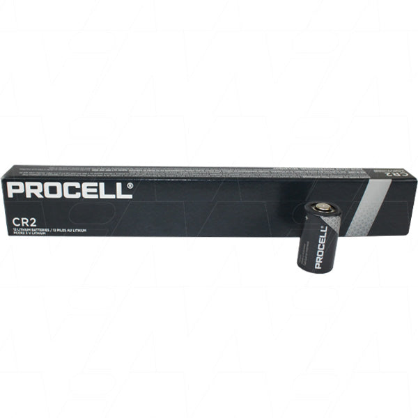 Procell PCCR2 Professional Lithium CR2 Battery 920mAh, High-Drain Performance for Pro Photography & Industrial Use