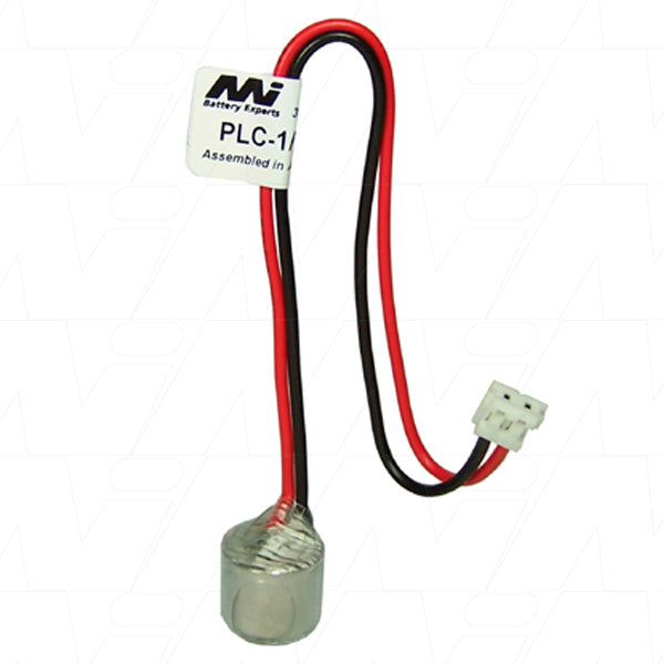 Professional-Grade 3V Lithium Battery for Industrial PLC & CNC Memory Backup - MI Battery Experts PLC-1/3N-3-S (160mAh)
