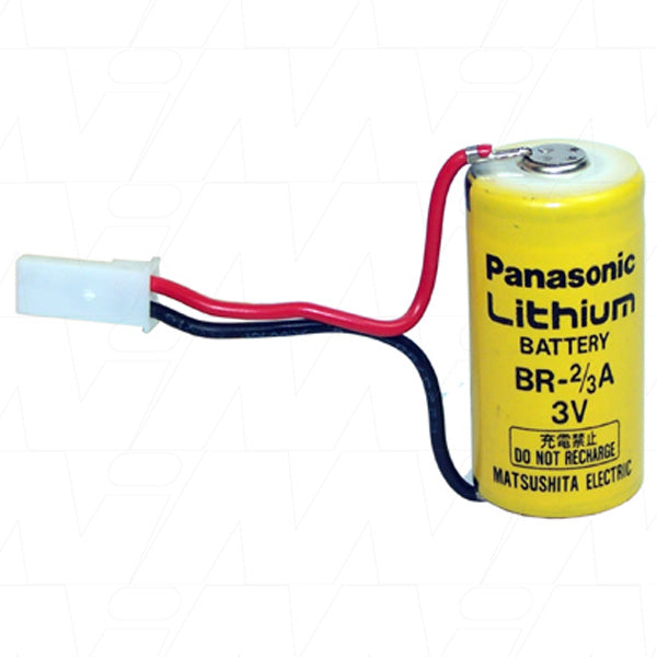 MI Battery Experts PLC-2/3A-3-132RP 3V Lithium Backup Battery for Industrial Controls - 1.2Ah Capacity, 17x33.5mm