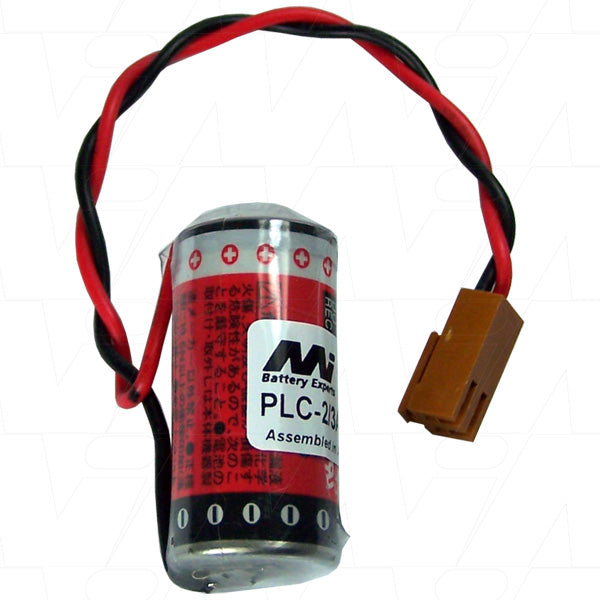 MI Battery Experts PLC-2/3A-3.6-029 3.6V Lithium Thionyl Chloride Battery - Industrial Memory Backup & Automation Power - 1.6Ah, 20g, 17x36mm