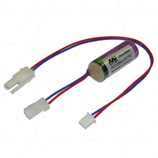 PLC-2/3AA-3.6-TYC Lithium Thionyl Chloride Battery 3.6V 1.45Ah Industrial Memory Backup Power for PLC & CNC Systems