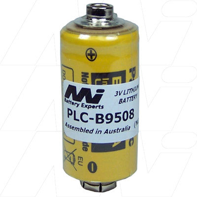MI Battery Experts PLC-B9508 3V Lithium Backup Battery for Industrial Control Systems - 1.2Ah Capacity, 2/3A Size