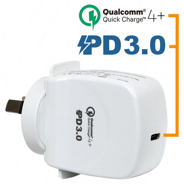 Enecharger QC4-AC1-PD20W-C Ultra-Compact 20W PD Power Bank, QC4.0, USB-C, 5V/3A Output, 73g Lightweight