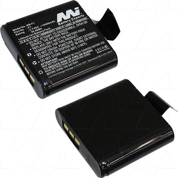 Professional-Grade DAB Digital Radio Battery - MI Battery Experts RB-F1-BP1 10.4Ah Li-Ion 3.7V 38.5Wh Power Solution