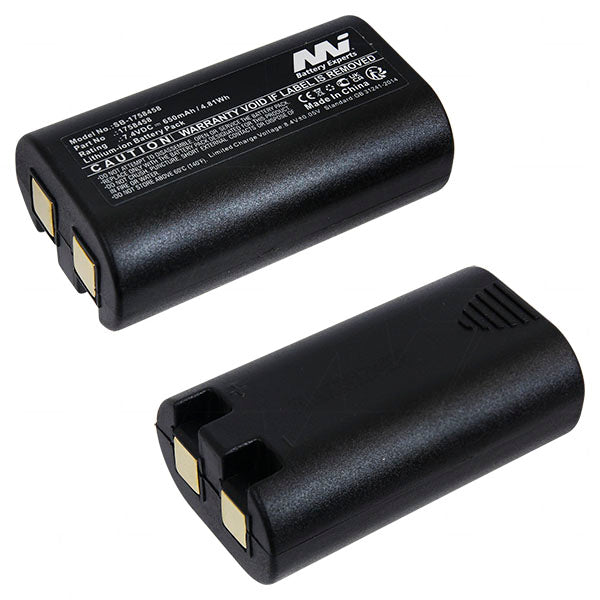 MI Battery Experts SB-1758458 7.4V 650mAh Li-Ion Battery Pack for Mobile Printers - Compact 4.8Wh Power Solution