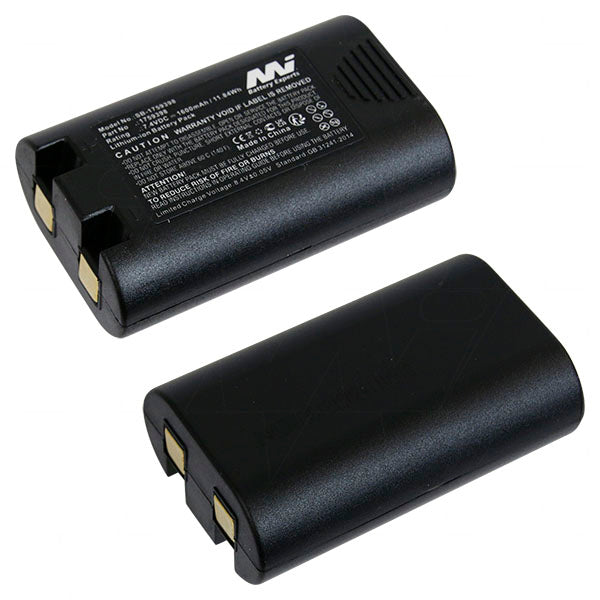 MI Battery Experts SB-1759398 7.4V 1.6Ah Li-Ion Battery Pack for Mobile Printers - 11.8Wh Compact Powerhouse