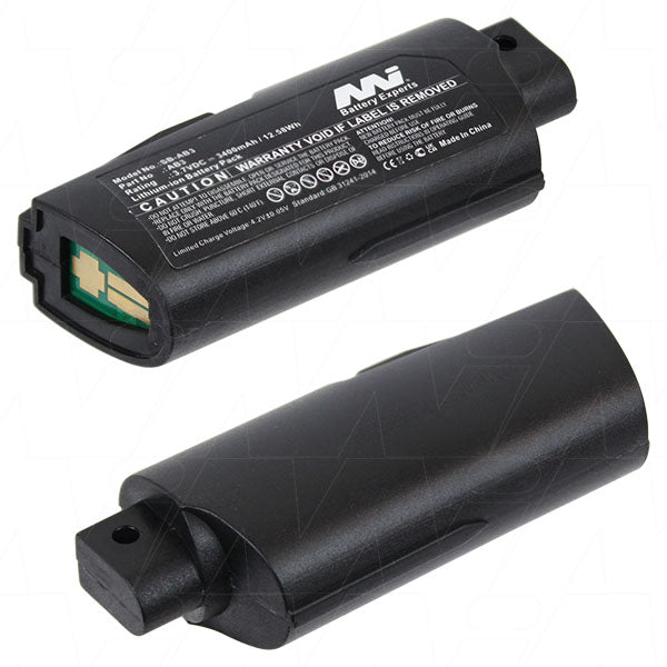MI Battery Experts SB-AB3 3.4Ah Lithium-Ion Scanner Battery | 12.6Wh Capacity | Professional-Grade for Warehouse & Retail | 63.2g Lightweight