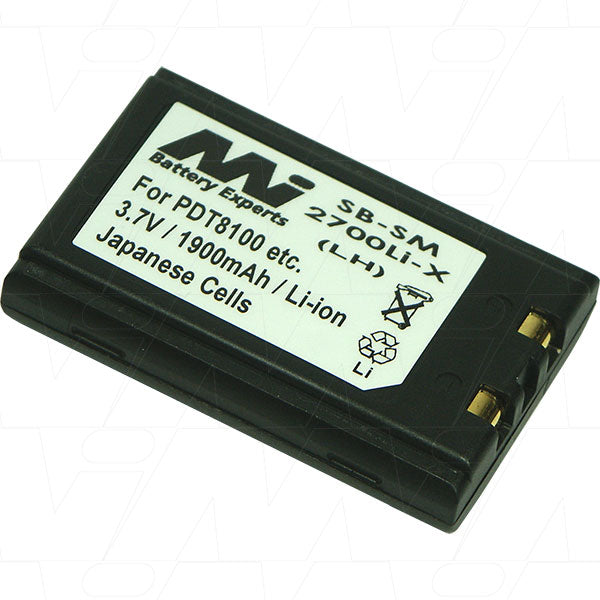 MI Battery Experts SB-SM2700Lix Lithium-Ion Scanner Battery - 3.7V, 1.95Ah, 7.2Wh, 45g - Long-Lasting Power for Mobile Devices