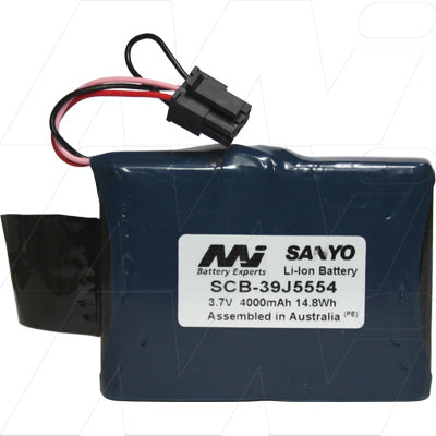 MI Battery Experts SCB-39J5554 Lithium-Ion Battery 4Ah, 3.7V, Compact 83g Design for Portable Electronics & Professional Equipment