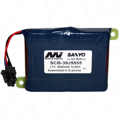 MI Battery Experts SCB-39J5555 Lithium-Ion Battery 3.7V 4Ah Professional-Grade Power for Portable Electronics & Medical Devices (14.8Wh)