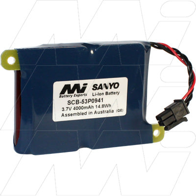 MI Battery Experts SCB-53P0941 3.7V 4Ah Li-Ion Battery Pack - Professional-Grade Power for Industrial & Portable Electronics