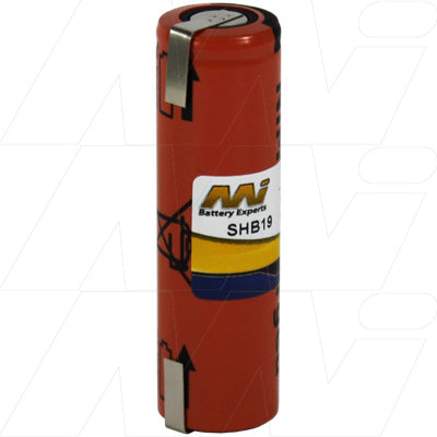 MI Battery Experts SHB19 Short AA NiMH 1.7Ah Battery for Professional Grooming Tools - Compact 14.5x49mm, 1.2V, 25g