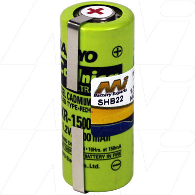 MI Battery Experts SHB22 NiCd Rechargeable Battery - 1.2V 1.5Ah for Professional Cordless Grooming Tools & Personal Care Devices