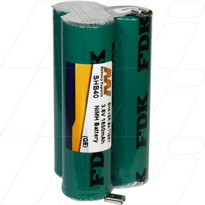 MI Battery Experts SHB40 NiMH 3.6V 1.65Ah Rechargeable Battery for Professional Grooming Tools & Personal Care Devices