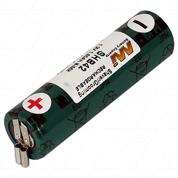 MI Battery Experts SHB42 NiMH Rechargeable Battery - 1.65Ah, 1.2V, 2.0Wh for Professional Cordless Styling Tools