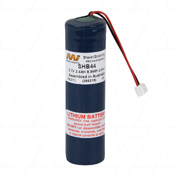 MI Battery Experts SHB44 Professional Grooming Battery - 3.7V 2.4Ah Lithium-Ion Power for Clippers & Trimmers, 8.9Wh