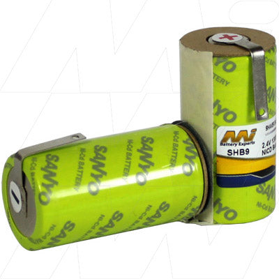 MI Battery Experts SHB9 Professional NiCd 2.4V 1.3Ah Battery Pack for Cordless Clippers, Shavers & Groomers - Long-Lasting Power