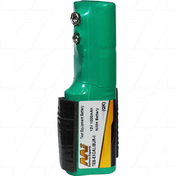 Professional-Grade MI Battery Experts TEB-EXCALIBUR-II 12V NiMH Battery for Test Equipment - 1Ah, 12Wh, 202g