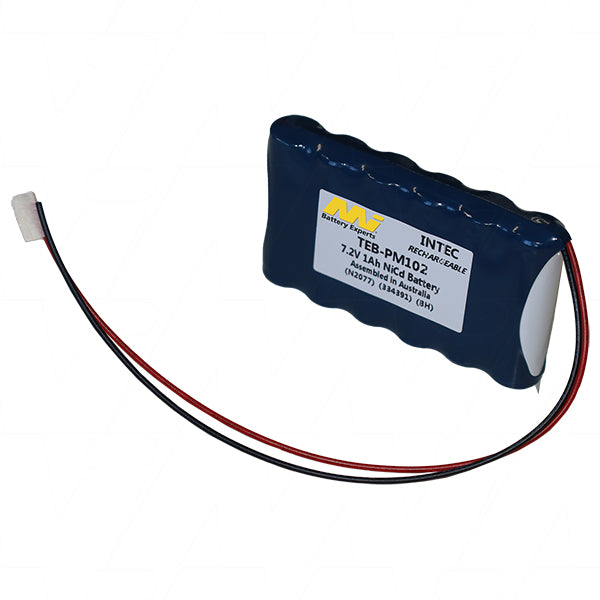 MI Battery Experts TEB-PM102 7.2V NiCd Professional Test Equipment Battery - 1Ah Capacity for Precision Instruments