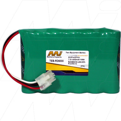 MI Battery Experts TEB-RD6000 7.2V 4.5Ah NiMH Pack - Professional-Grade Power for Cable Testing Equipment, 32.4Wh