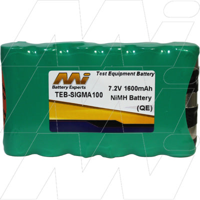 MI Battery Experts TEB-SIGMA100 NiMH Battery Pack 7.2V 1.6Ah Professional-Grade Power Solution for Reliable Performance in Demanding Applications