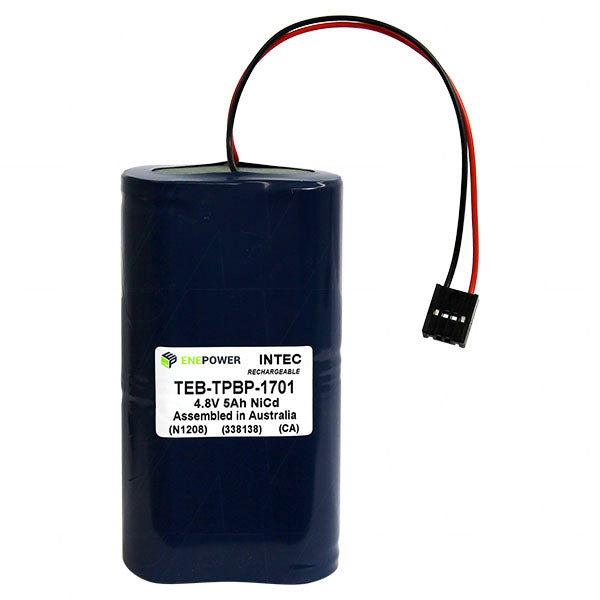 MI Battery Experts TEB-TPBP-1701 4.8V 5Ah NiCd Battery Pack for Wheel Alignment Systems - Durable, Reliable Power