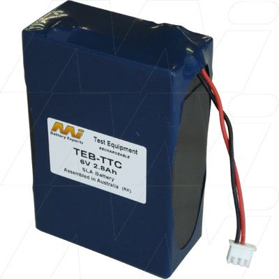MI Battery Experts TEB-TTC 6V 2.8Ah Sealed Lead Acid Battery for Test Equipment & Instrumentation - Professional-Grade Power
