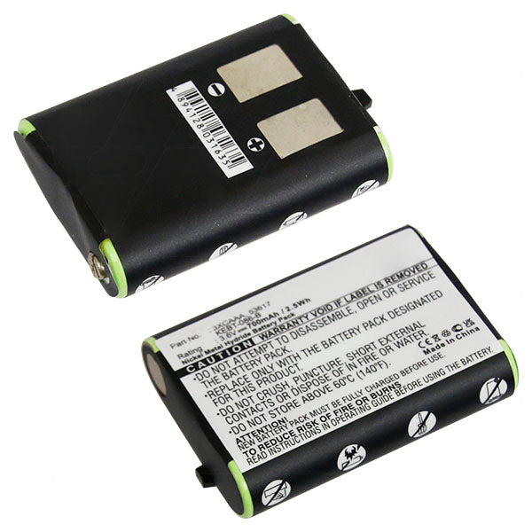 TWB-KEBT-086-B Professional NiMH Two-Way Radio Battery, 700mAh, 3.6V, 41g, for Security & Industrial Use
