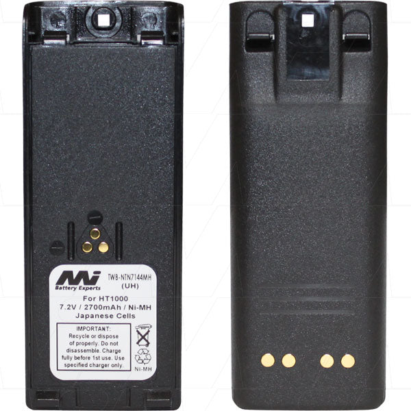 Professional-Grade TWB-NTN7144MH NiMH Two-Way Radio Battery 7.5V, 2.7Ah, 20.2Wh for Extended Runtime in Mission-Critical Communications