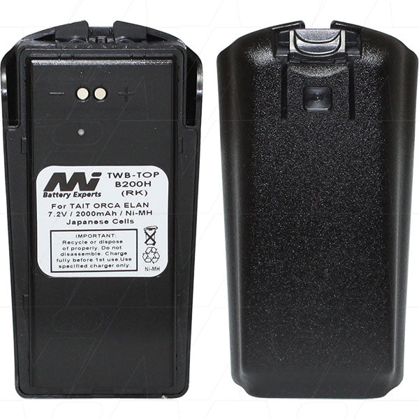 TWB-TOPB200H 7.2V NiMH Two-Way Radio Battery Professional-Grade 2Ah Power for Extended Communication Sessions
