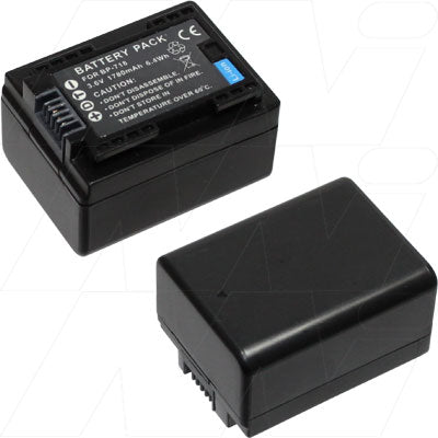 MI Battery Experts VB-BP718-BP1 Pro-Grade 3.6V 1.6Ah Li-Ion Camcorder Battery - Compact 30.3x40.1mm, 5.8Wh for Extended Recording