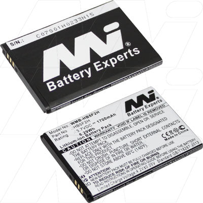 MI Battery Experts WMB-HB5F2H-BP1 3.7V 1.7Ah Lithium-Ion Modem Battery - Professional-Grade Backup Power for Wi-Fi & Networking Equipment