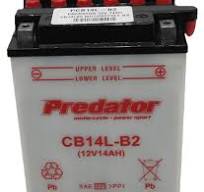 Predator CB14L-B2 12V 14AH Motorcycle Battery - RL134W89H166 - 4.5Kg - Heavy-Duty Power Cell for Sport Bikes