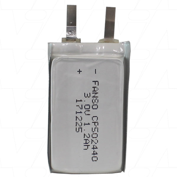 3V 1200mAh LiMnO2 Thin Cell Lithium