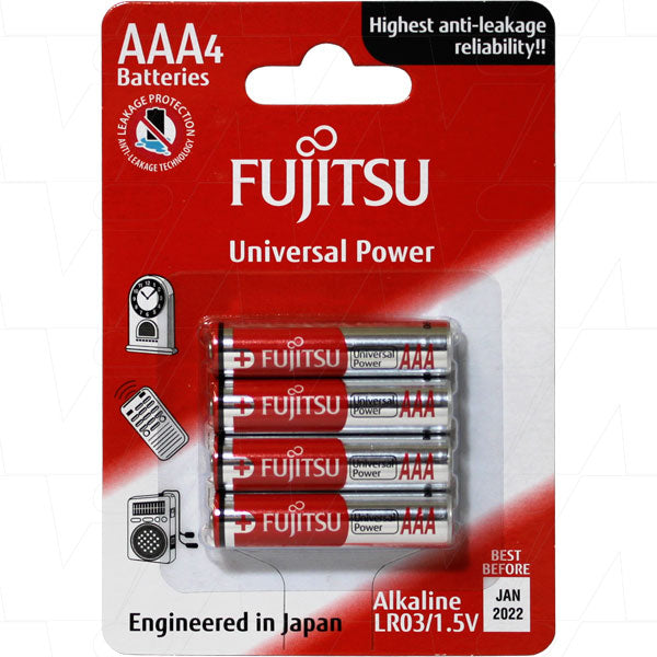 Fujitsu Universal Power LR03 AAA size alkaline battery