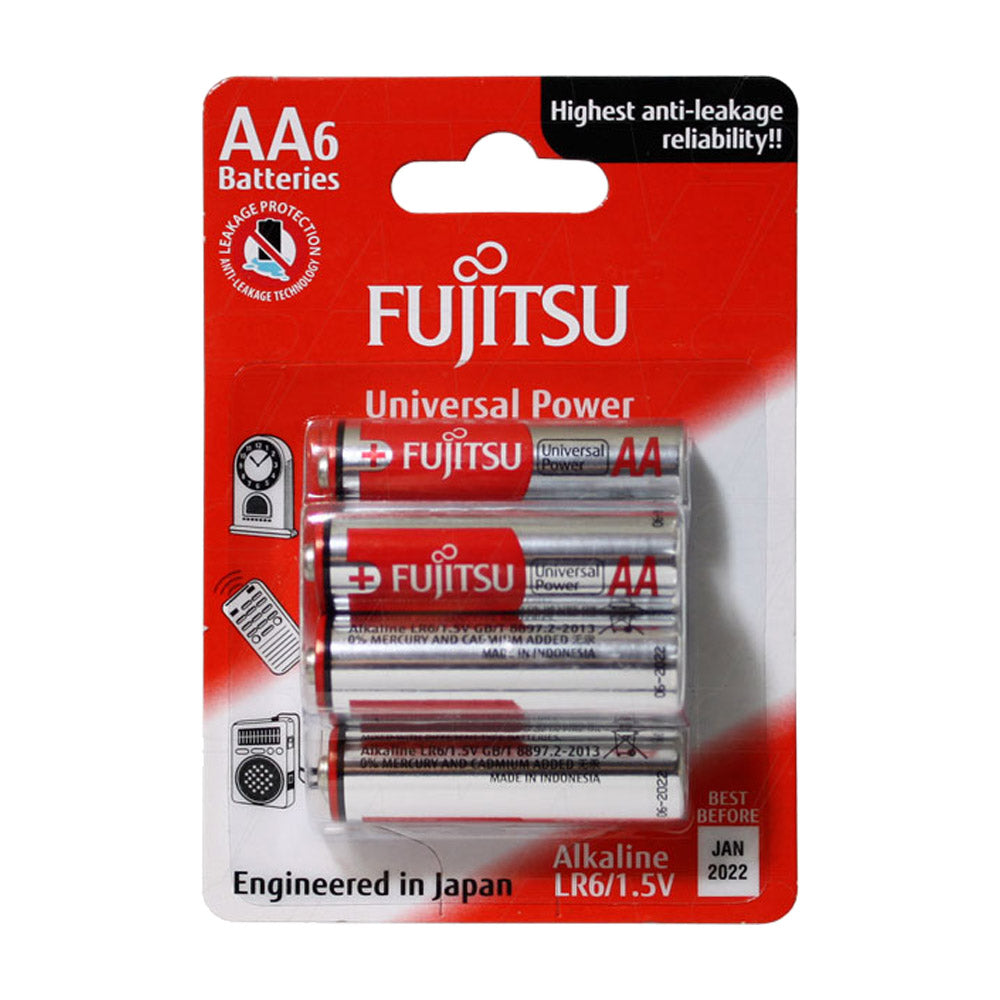 Fujitsu Universal Power LR6 AA size alkaline battery