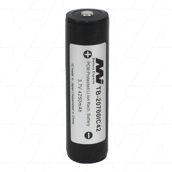 20700 size 4.25Ah Protected Lithium Ion Torch Battery