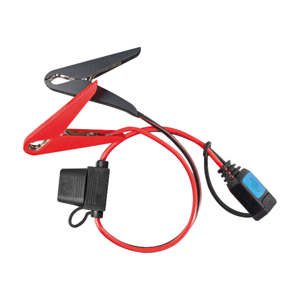 Lead to alligator clips with 30A auto blade fuse