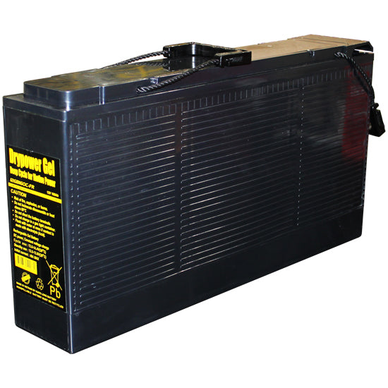 DryPower 12GB160C-FR GEL Deep Cycle Battery 12V 160Ah Maintenance-Free Power for Electric Vehicles & Mobility Scooters