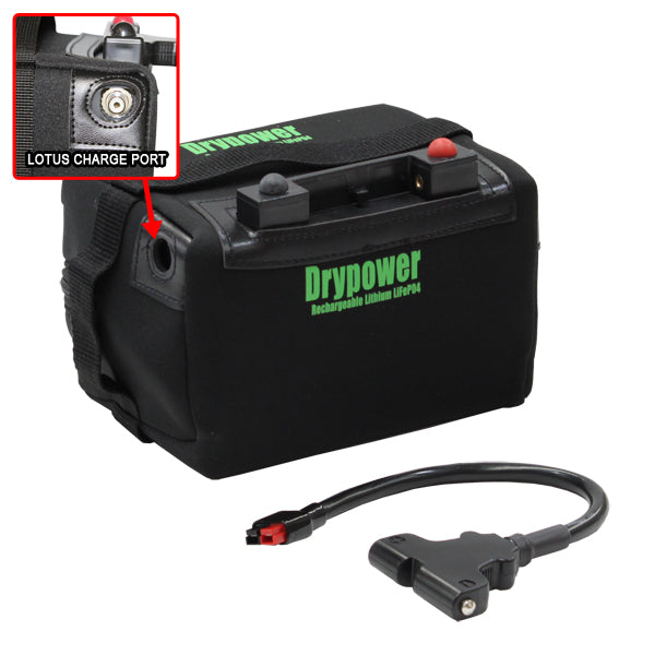 Drypower 12LFP25TB LiFePO4 Golf Cart Battery Lightweight, Long-Lasting 12.8V 25.2Ah Power for Electric Buggies & Pull Carts