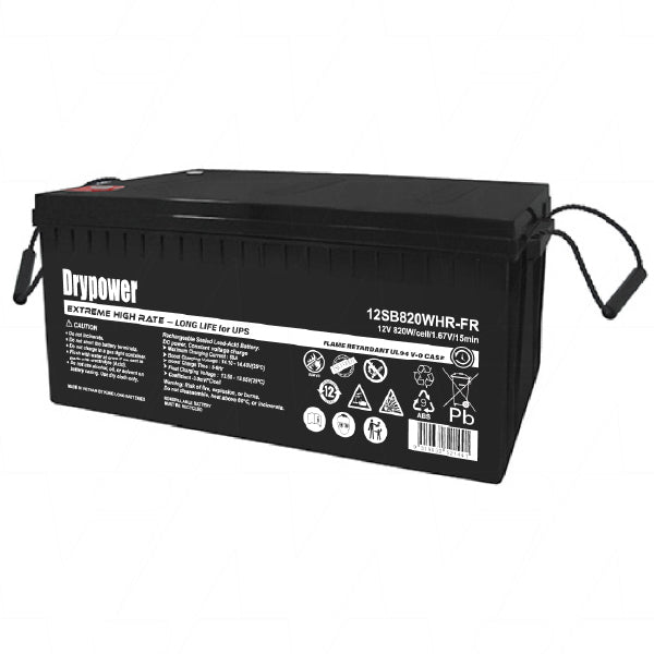 DryPower 12SB820WHR-FR 12V 230Ah Industrial SLA Battery Sealed, Zero-Maintenance Power for Mission-Critical Systems