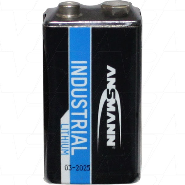 Ansmann 1505-0002 9V Lithium Professional Battery High-Capacity 1.1Ah, Ultra-Light 33g, for Audio & Medical Devices