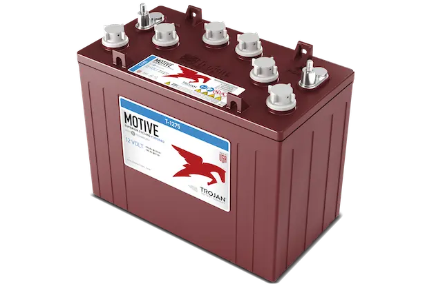 Trojan S-1275PLUS 12V 145AH Deep Cycle Battery - Flooded Lead Acid, ELPT Terminals, 35kg, 329x181x272mm