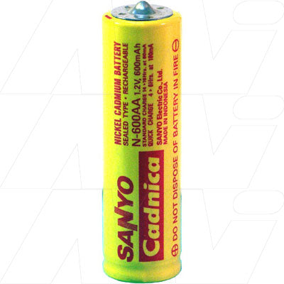 MI Battery Experts PGB3 AA NiCd 600mAh 1.2V Pager Battery - Professional-Grade Power for Critical Communications