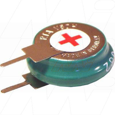 VARTA 1/V80H S+S- NiMH Rechargeable Battery 70mAh Memory Backup Power for Industrial & Medical Systems, 1.2V, 15.5x6mm